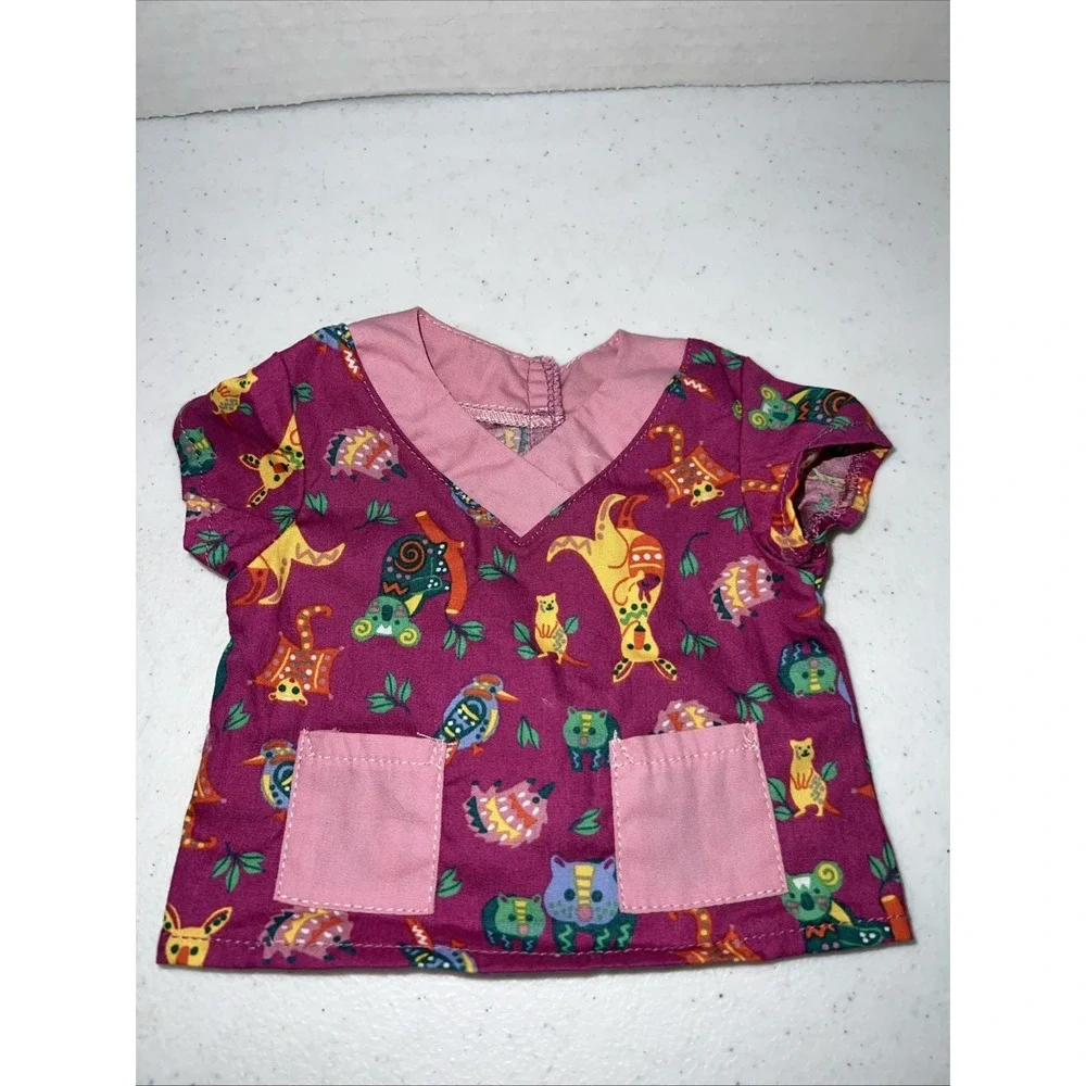 American Girl of Year 2021 Kira Wildlife Care Outfit Faux Scrub Top for 18